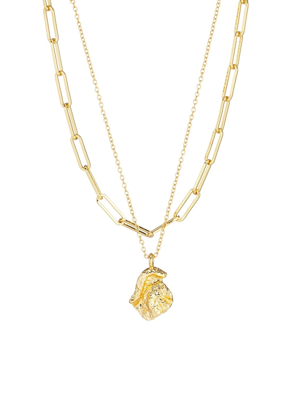 Amber Sceats- Zaya Rue 24K Gold-Plated Layered Necklace